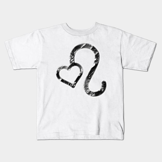 Heart Leo Kids T-Shirt by CoreyUnlimited